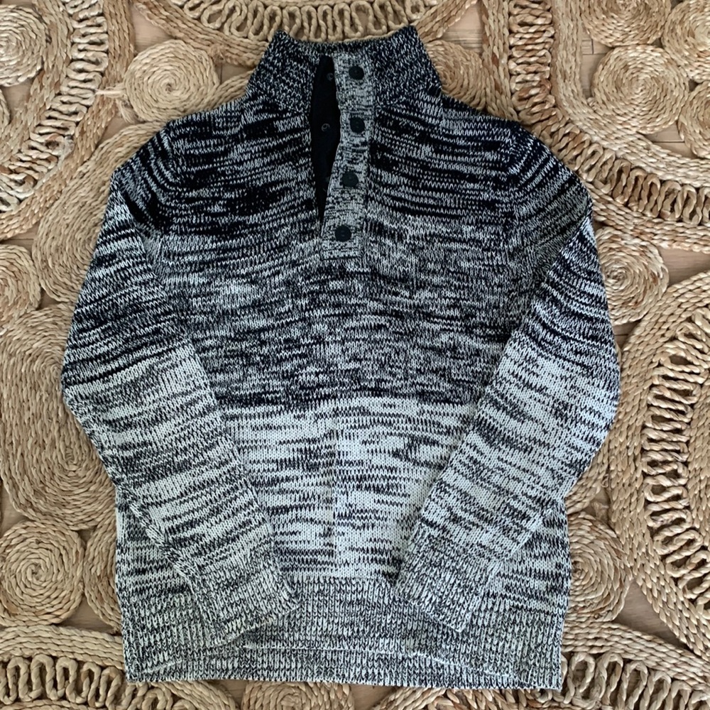 Express mens quarter button down sweater